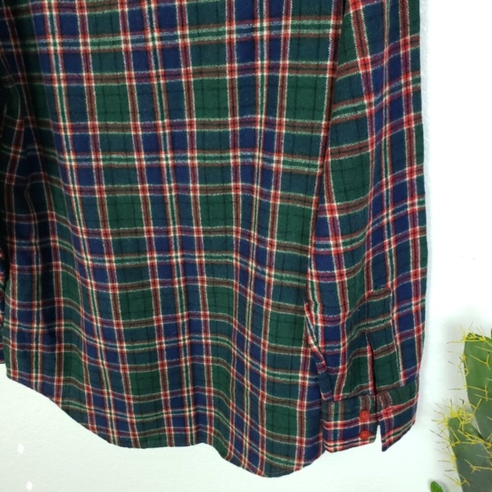 Vintage BRIGGS Sierra Madre Wool Blend Plaid Shirt Shacket Korea size M - Picture 12 of 14